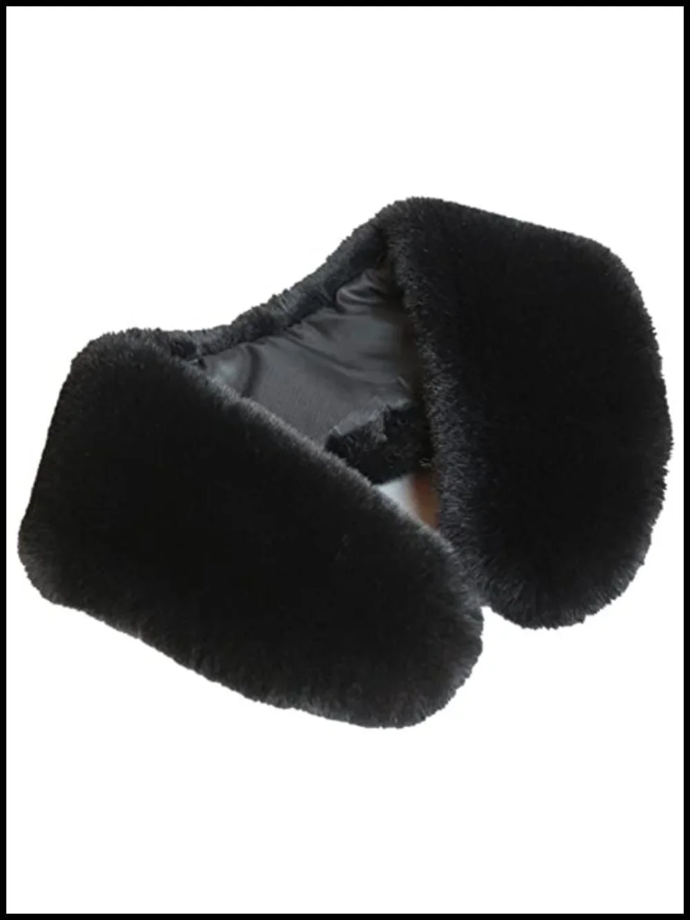 Faux Rabbit Fur Collar Shawl Wrap Stole Winter Scarf